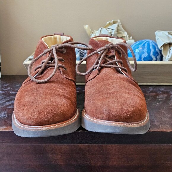 Samuel Hubbard Men's Suede Chukka Boots, Chestnut, Sz 12 - Picture 4 of 16